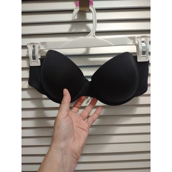 CANDIE'S Size 36B Nylon Spandex Black multiway Wired Push Up Padding Bra - Picture 2 of 11